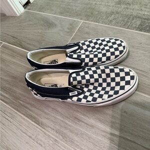 Checker slip on vans